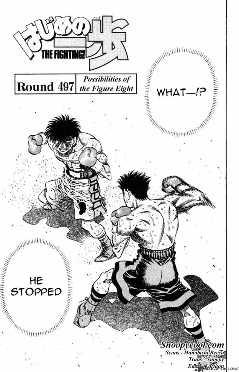 Hajime no Ippo: Fighting Spirit, Chapter 497 image 01